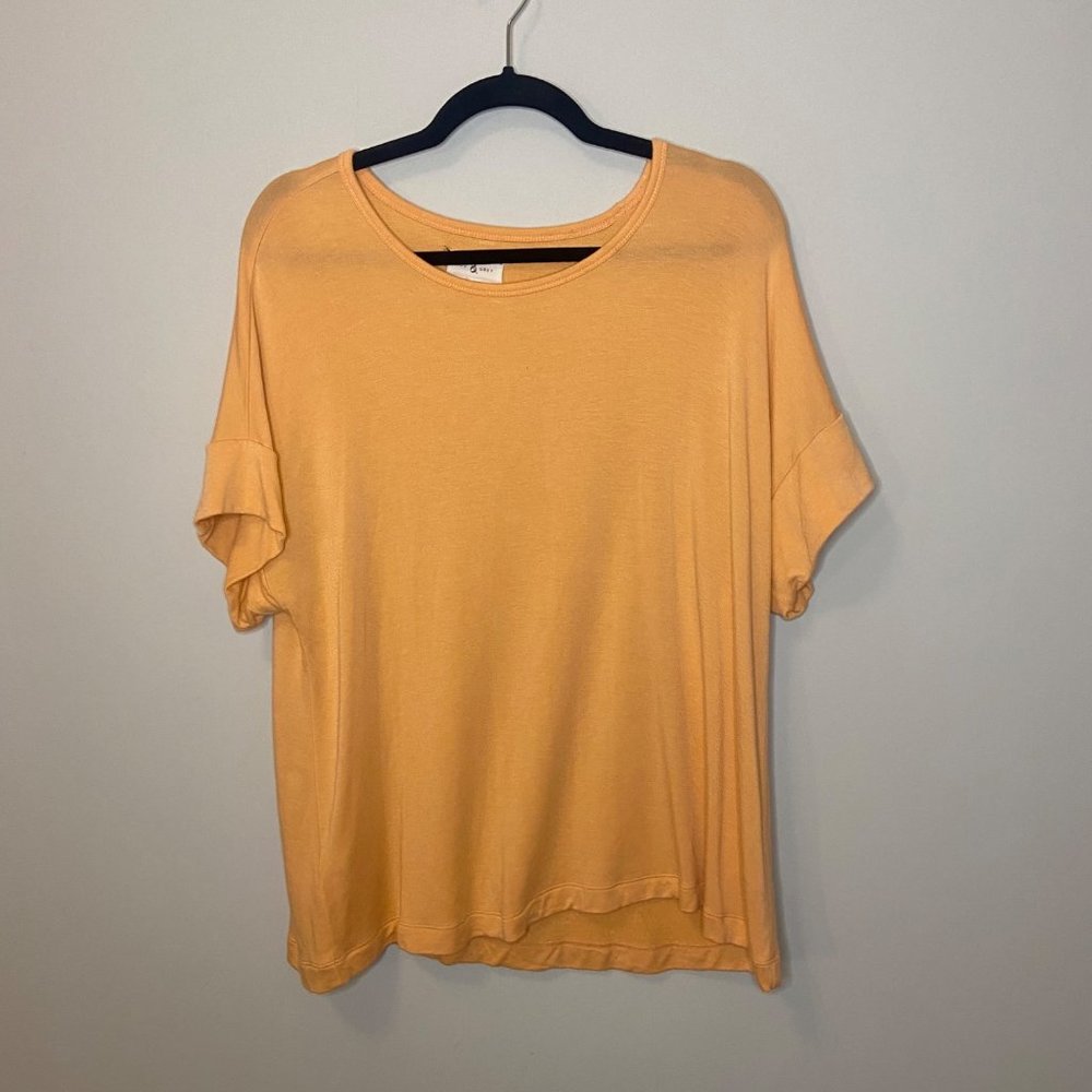 Lou and Grey Orange Soft Tunic Top Medium